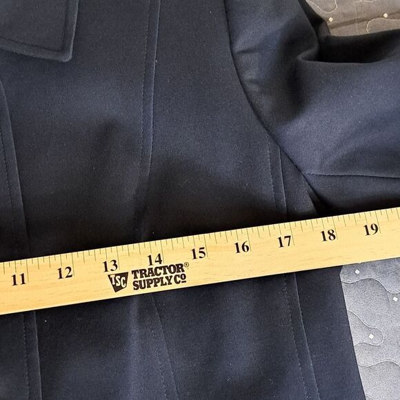 Rafaella Nautical blue blazer suit jacket size 12 petite NWT - Picture 5 of 6